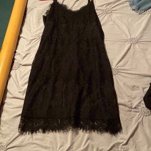 Black lace dress
